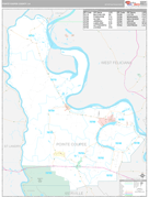 Pointe Coupee Parish (County), LA Digital Map Premium Style